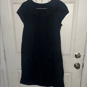 Black Short Sleeve babydoll Dress size L.